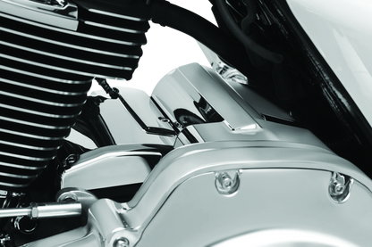 Kuryakyn Precision Transmission Top Cover for 2017-2018 Harley Davidson Touring Models in Chrome - Part Number KUR6415