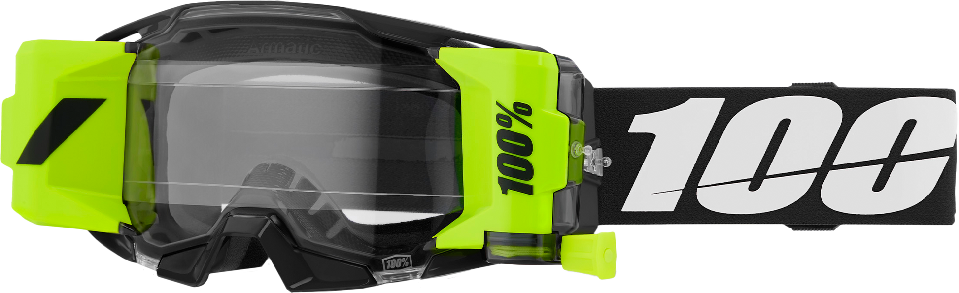100-Percent Armatic Forecast Goggle with Black Frame and Clear Lens