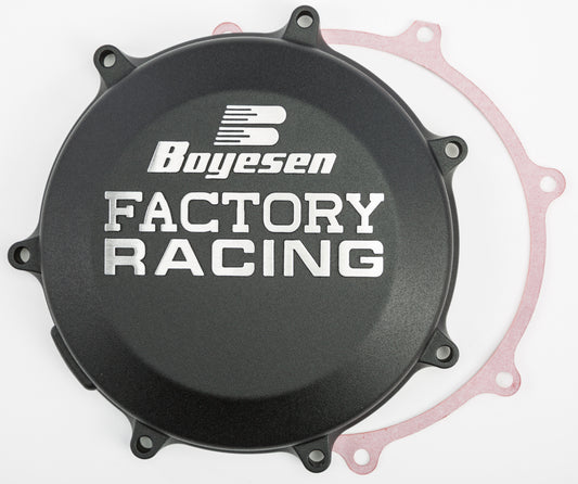 Boyesen FACTORY RACING CLUTCH COVER KAWASAKI BLACK