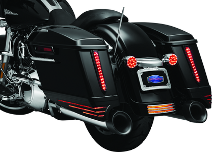 Kuryakyn Rear Fender Accents for Harley Davidson FLHX and FLTRX Models in Chrome