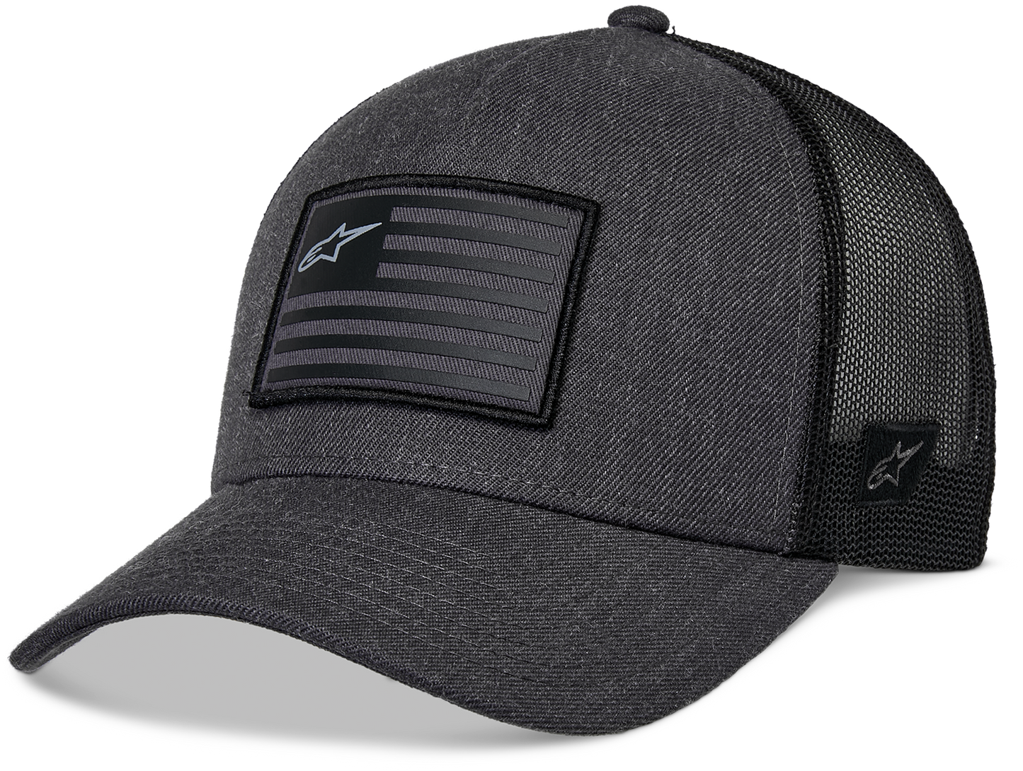 ALPINESTARS FLAG SNAPBACK HAT CHARCOAL HEATHER/BLACK