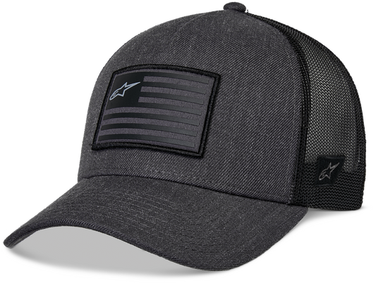 ALPINESTARS FLAG SNAPBACK HAT CHARCOAL HEATHER/BLACK
