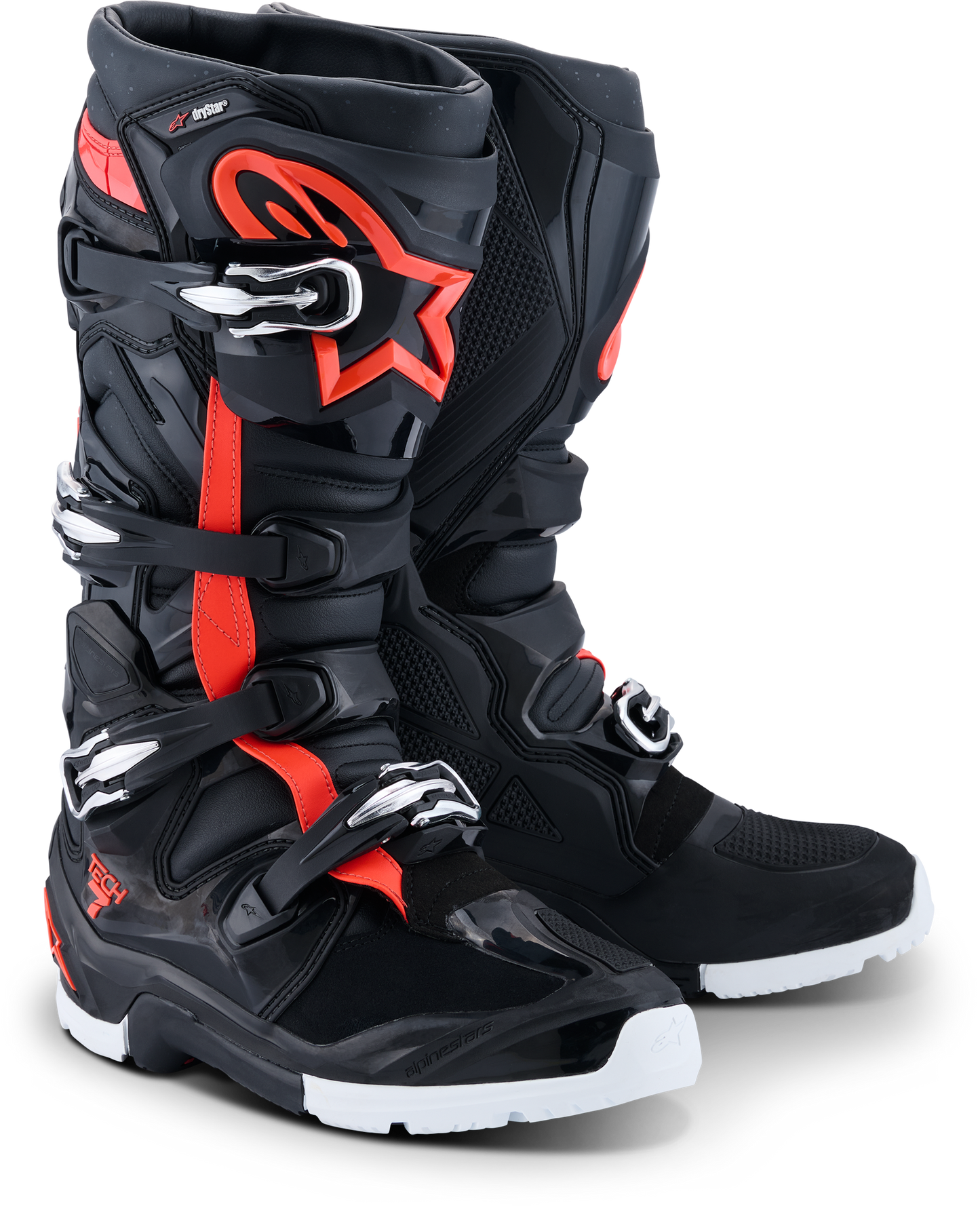 ALPINESTARS TECH 7 ENDURO DRYSTAR BLACK/RED FLUO/WHITE 9