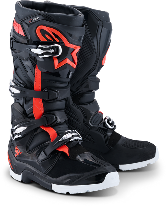 ALPINESTARS TECH 7 ENDURO DRYSTAR BLACK/RED FLUO/WHITE 9