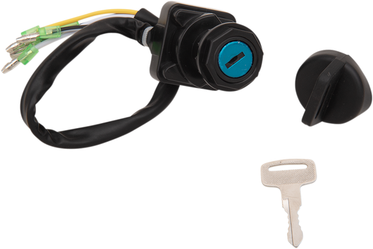 Moose Offroad Kawasaki Ignition Switch 600-1107-PU - OEM Replacement with Keys and Mounting Nut