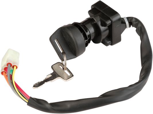 Moose Offroad Suzuki Ignition Switch 300-0120-PU - OEM Replacement with Keys and Mounting Nut