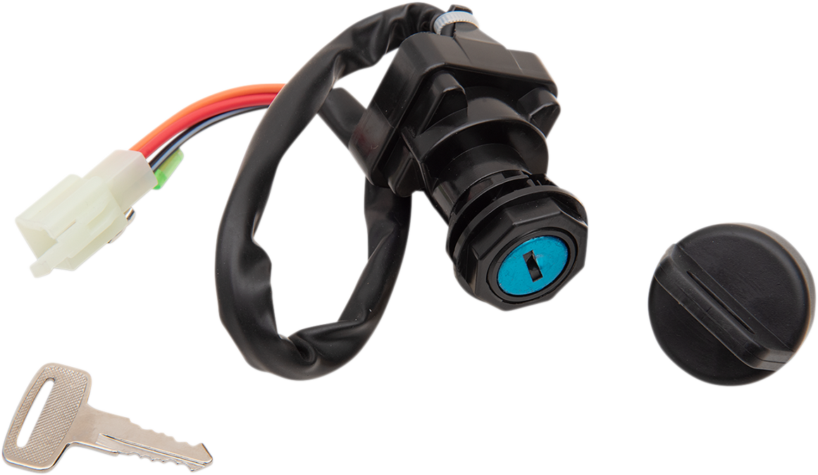 MOOSE OFFROAD Yamaha Ignition Switch 300-0121-PU – OEM Replacement with Keys and Mounting Nut