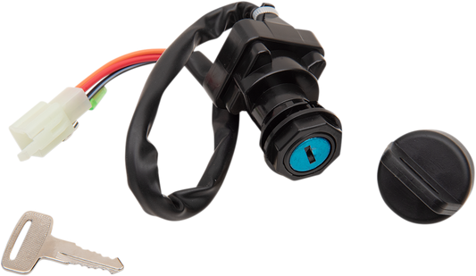 MOOSE OFFROAD Yamaha Ignition Switch 300-0121-PU – OEM Replacement with Keys and Mounting Nut