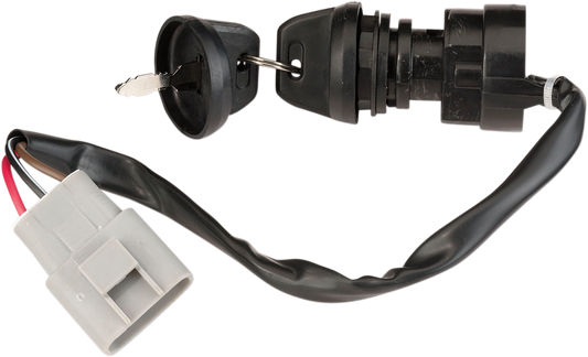 MOOSE OFFROAD Yamaha 700-1203-PU Ignition Switch with Keys and Mounting Nut