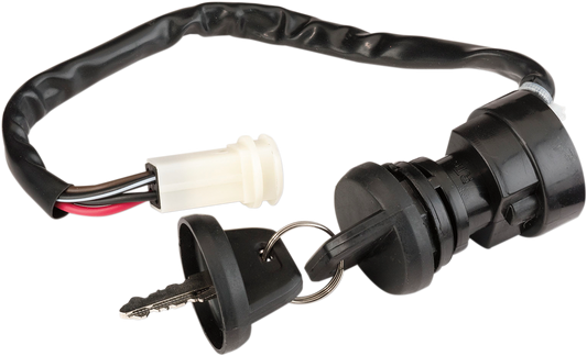 MOOSE OFFROAD Yamaha Ignition Switch 700-1207-PU – OEM Replacement with Keys and Mounting Nut
