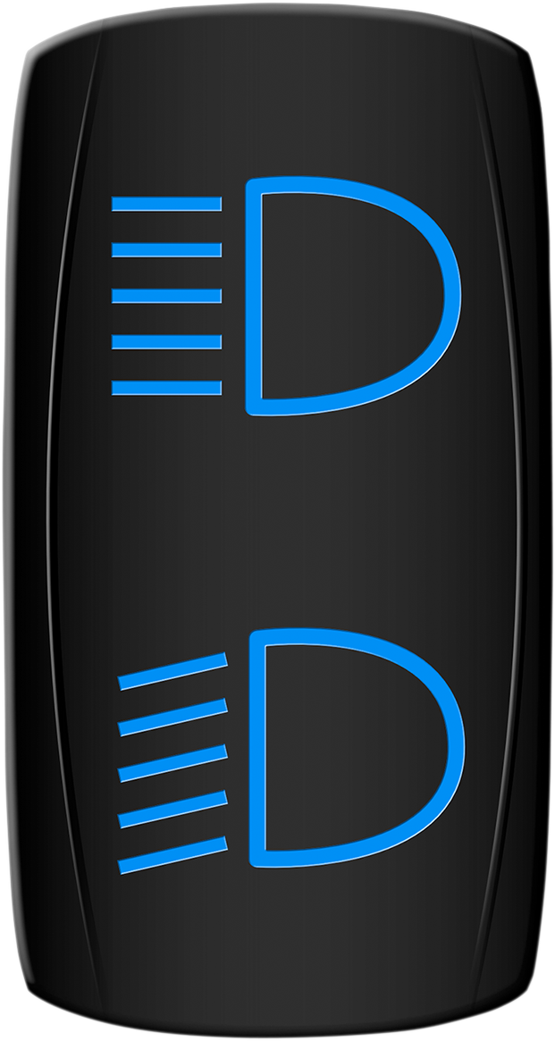 MOOSE OFFROAD HLB-PWR Blue LED Rocker Switch for Hi/Lo Beam with Back Light
