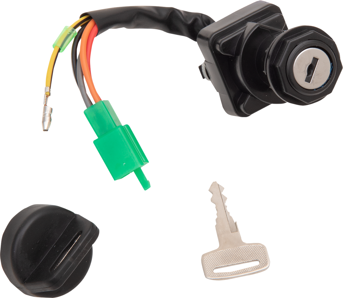 Moose Offroad Suzuki Ignition Switch 300-0123-PU – OEM Replacement with Keys and Mounting Nut