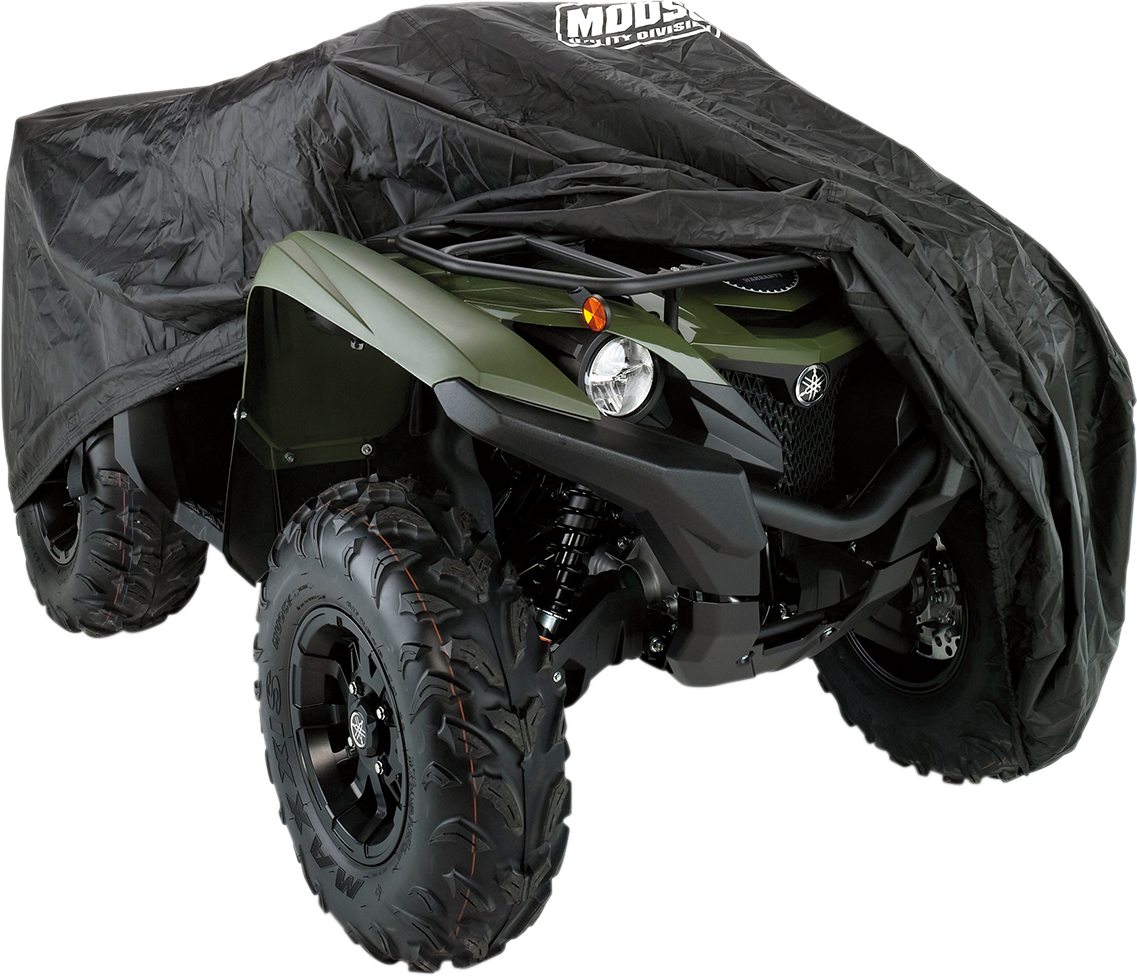Moose Offroad Dura ATV Cover XL (Part #4002-0099) - Weather-Resistant Black ATV Cover