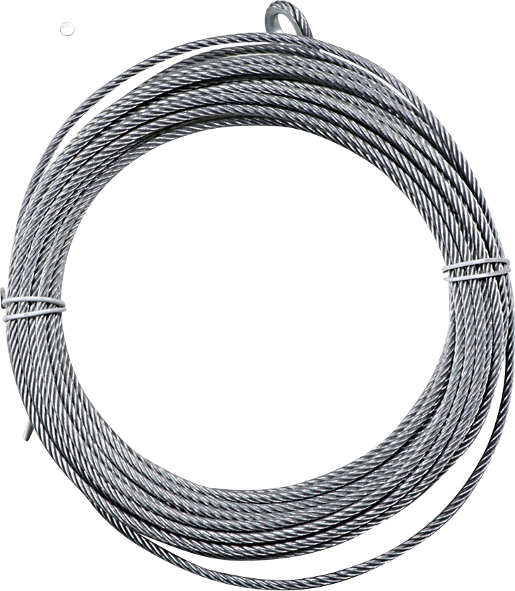 MOOSE OFFROAD Aggro Winch Wire Rope - 3/16 Inch Replacement Line for 2,500 to 4,500 lbs Winches