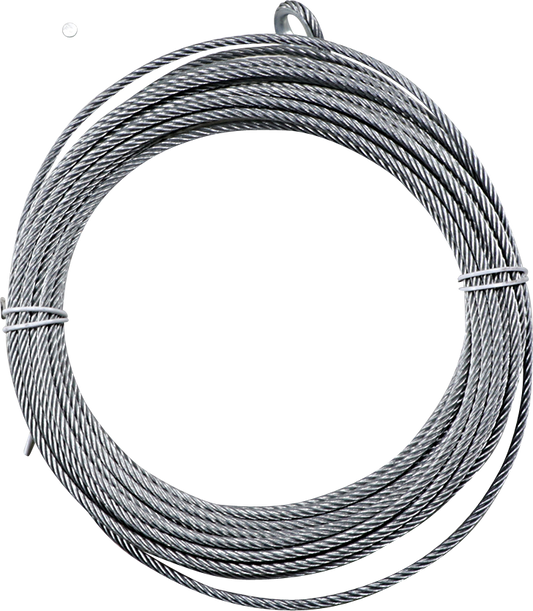 MOOSE OFFROAD Aggro Winch Wire Rope - 3/16 Inch Replacement Line for 2,500 to 4,500 lbs Winches