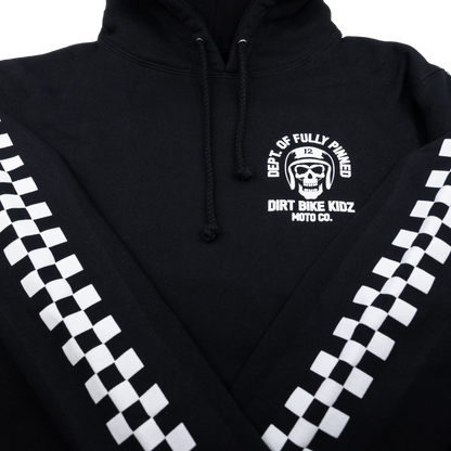 DBK Fully Pinned Hoodie Black 2X - Comfortable Cotton/Poly Blend for Adults and Youth