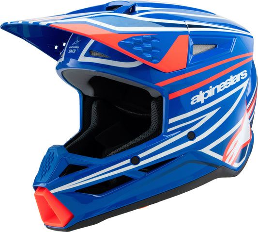 Alpinestars SM3 Youth Wurx Helmet Red/Blu/Wht/Blk