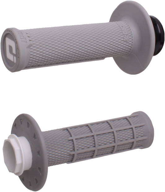 ODI Micro X Lock-On Grips Half Waffle Grey/Black (Soft) - Part H36MXG