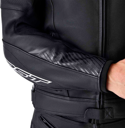 RST Tractech Evo D3o Leather Jacket White/Black - Small