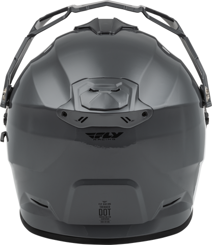 Fly Racing Trekker CW Solid Helmet with Dual Shields - Grey 2X