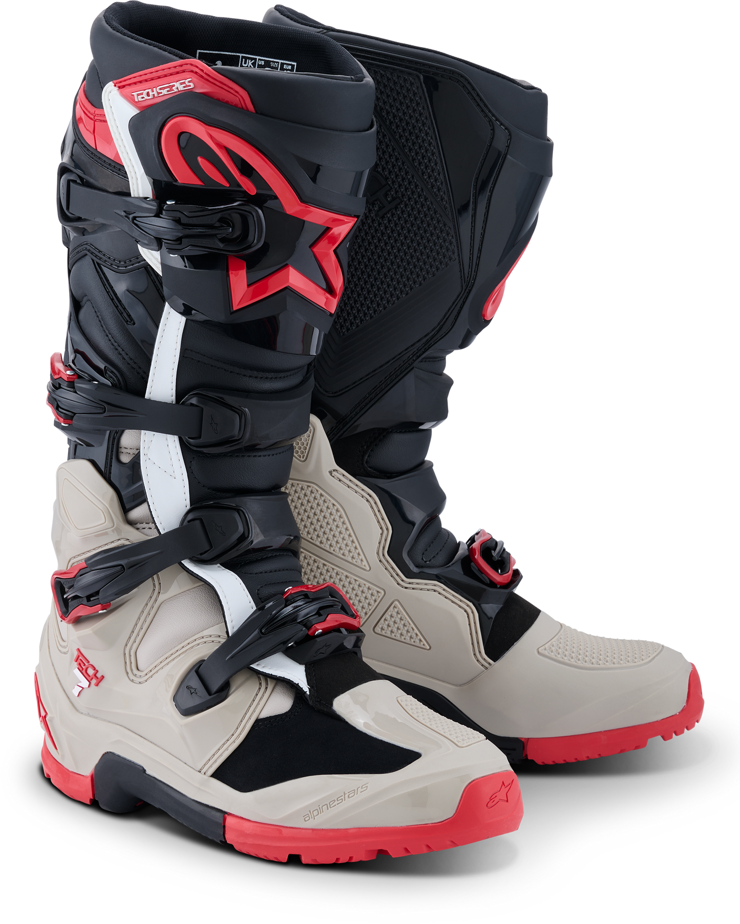 ALPINESTARS TECH 7 ENDURO BLK/LIGHT GRY/BRIGHT RED 13