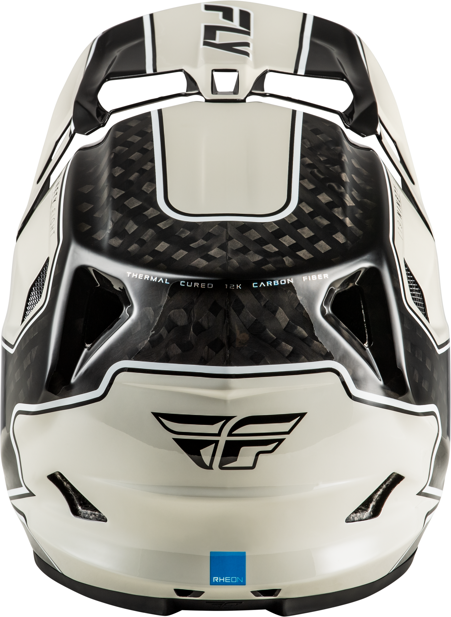 Fly Racing Werx R Flow Carbon Helmet - Black Carbon/Grey Large