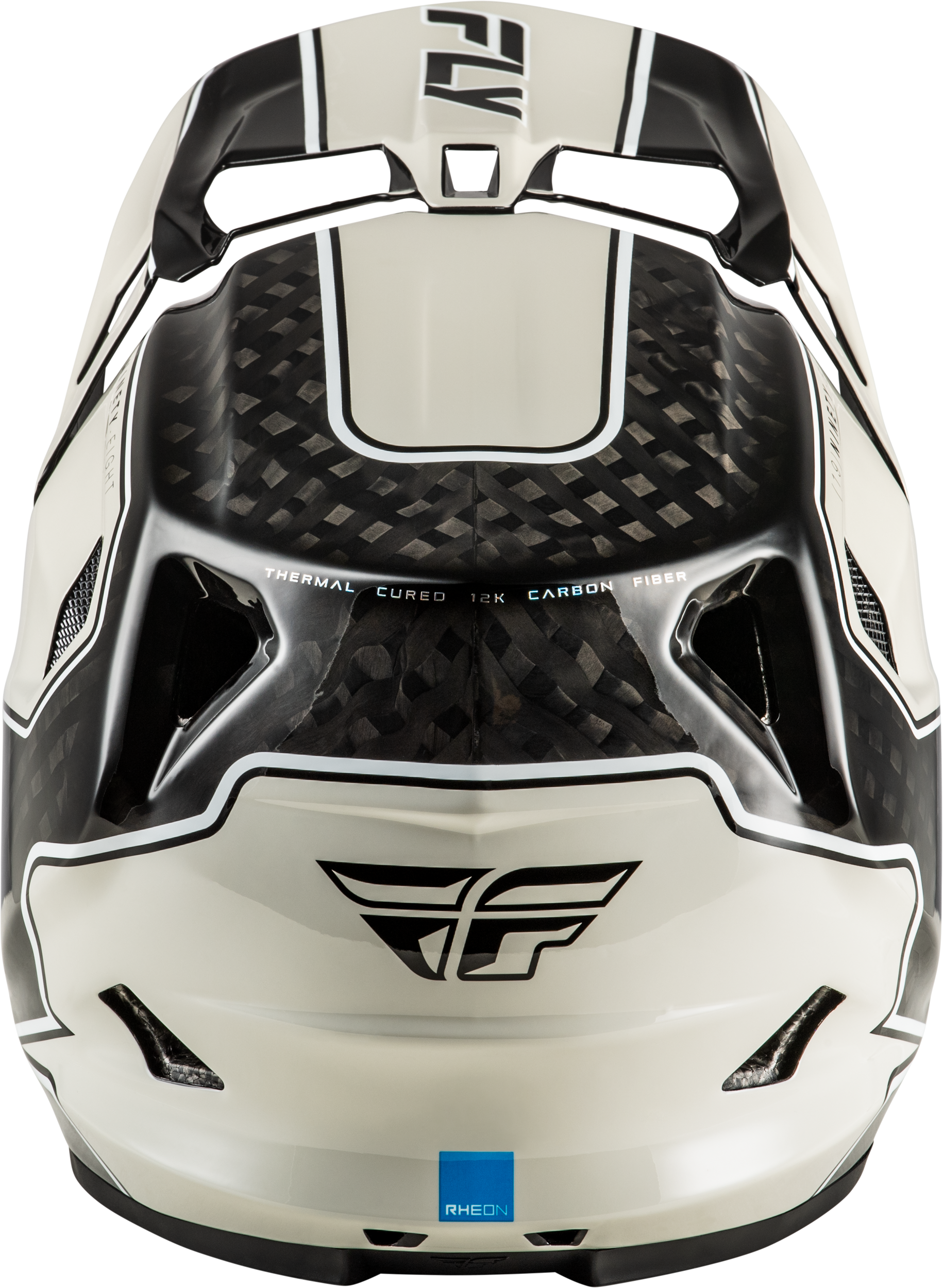 Fly Racing Werx R Flow Carbon Helmet - Black Carbon/Grey Large