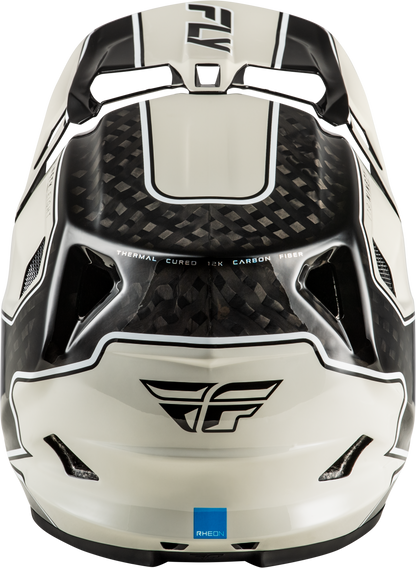 Fly Racing Werx R Flow Carbon Helmet - Black Carbon/Grey Large