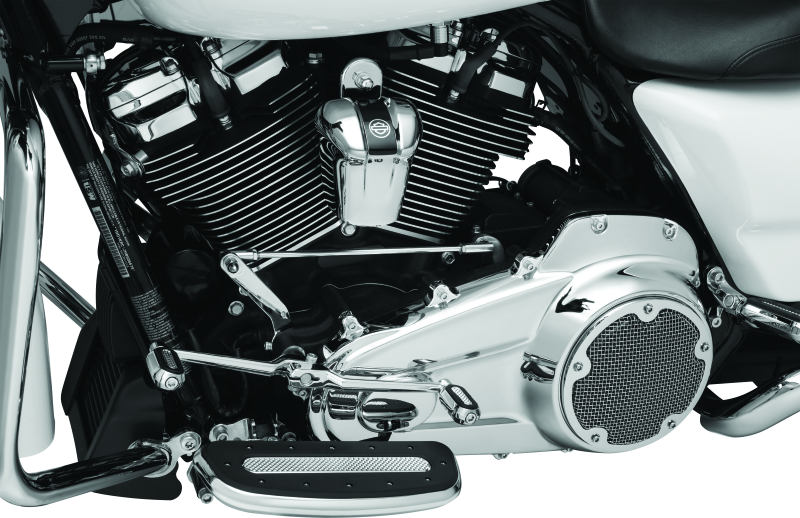 Kuryakyn Precision Transmission Top Cover for 2017-2018 Harley Davidson Touring Models in Chrome - Part Number KUR6415