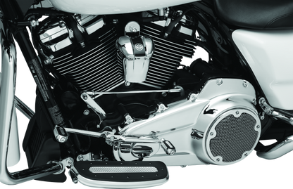 Kuryakyn Precision Transmission Top Cover for 2017-2018 Harley Davidson Touring Models in Chrome - Part Number KUR6415