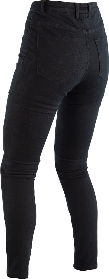 RST Women's CE Rated Black Twill Jeggings with Aramid Fiber Lining - Size 2XL