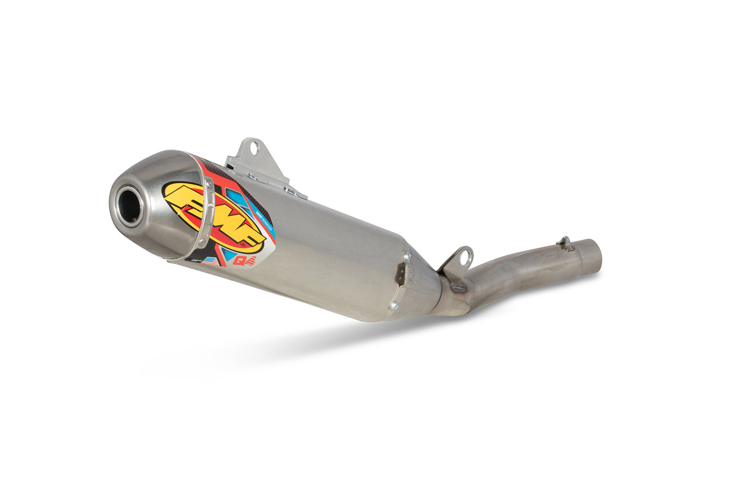 FMF Q4 S/A Hex Muffler for Yamaha WR250F (2020-2021) - Sound-Absorbing Exhaust System