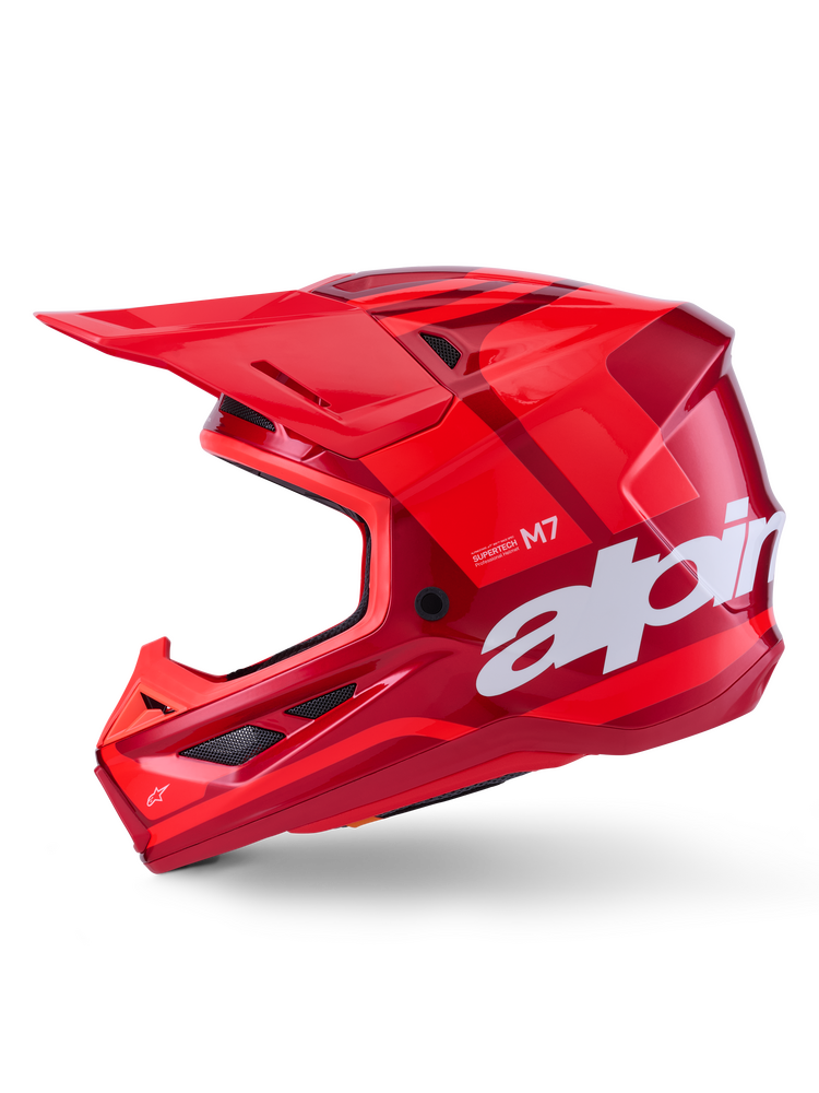 ALPINESTARS SM7 CORE HELMET RED GLOSSY OR ORANGE/BLUE