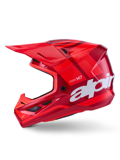 ALPINESTARS SM7 CORE HELMET RED GLOSSY OR ORANGE/BLUE