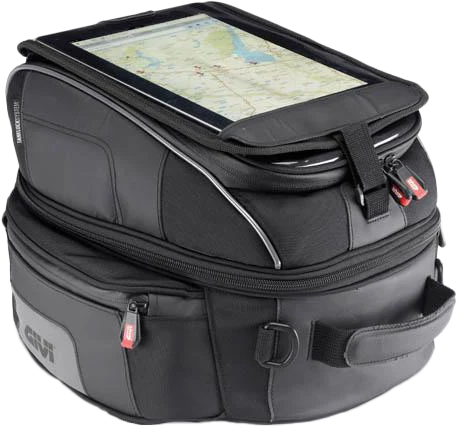 GIVI Tanklock Tank Bag 25L Black - Secure Motorcycle Fuel Tank Storage