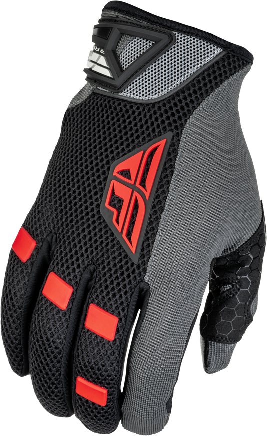 Fly Racing Coolpro Gloves Black/Red 3X – Durable Touchscreen Motorcycle Gloves with Reinforced Palm