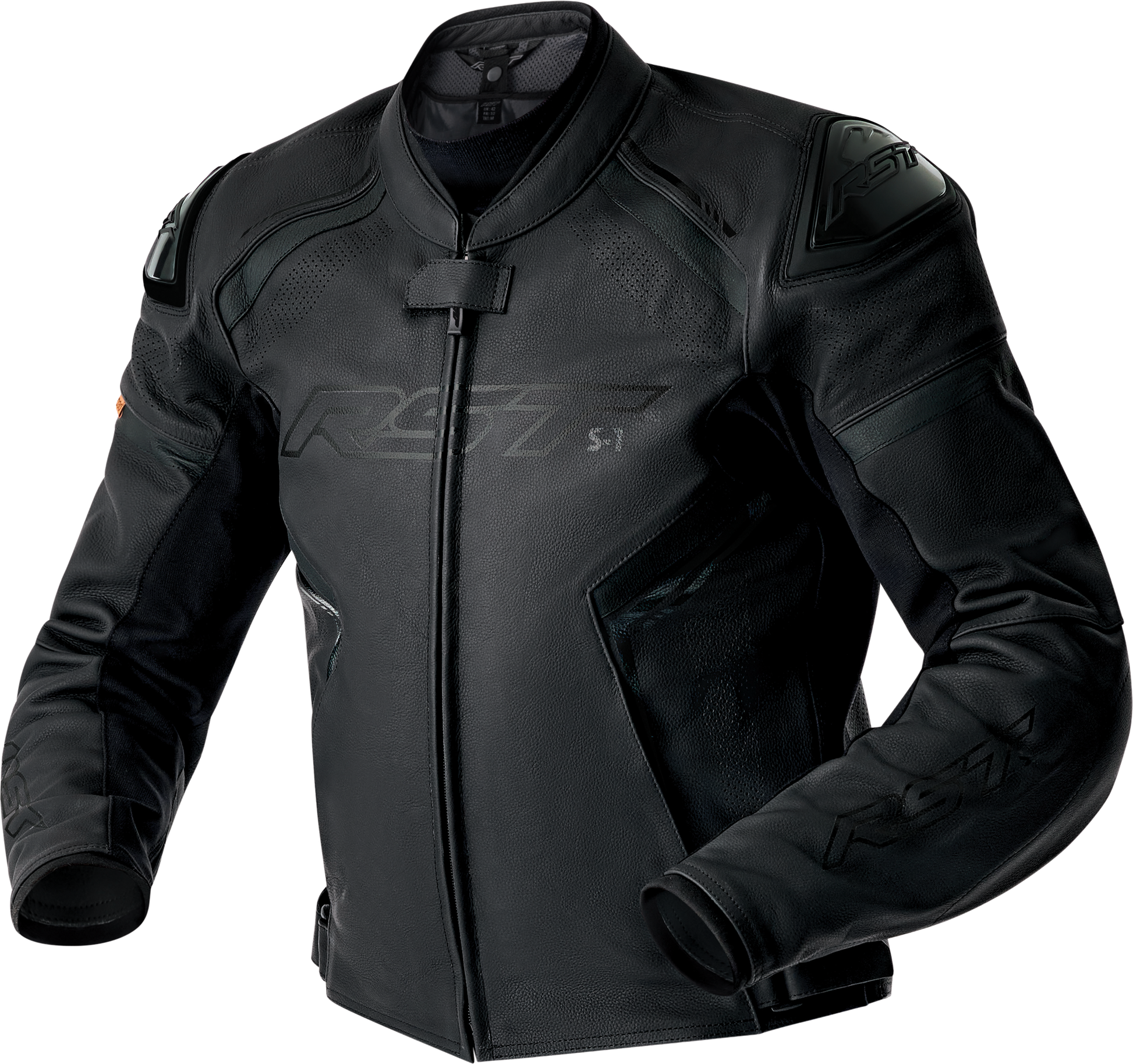 RST S1 D3o Leather Jacket Black - Size 3X, Part Number 103605BLK-50
