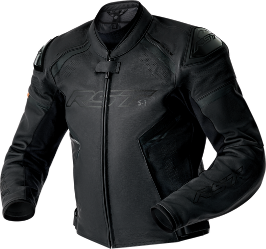 RST S1 D3o Leather Jacket Black Small - Durable Motorcycle Gear with Impact Protection