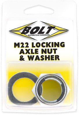 BOLT AXN22 Locking Axle Nut for Kawasaki KX250F - 22mm Replacement Part