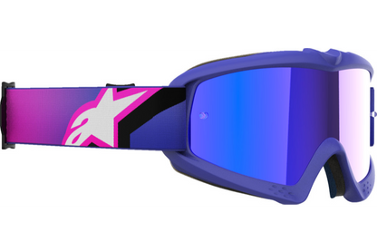 Alpinestars Vision Youth Goggles Corp Purple Fluo/ Pink - Blue Mirror