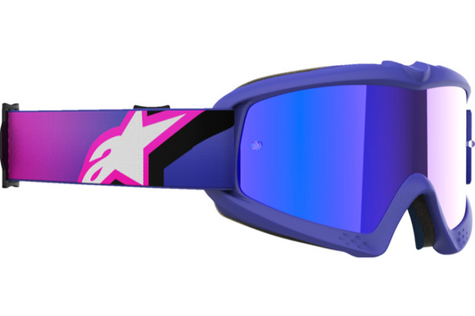 Alpinestars Vision Youth Goggles Corp Purple Fluo/ Pink - Blue Mirror