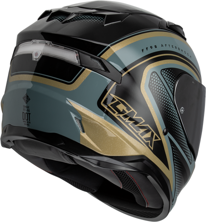 Ff 98 Aftershock Helmet Grey/Metallic Gold 2x