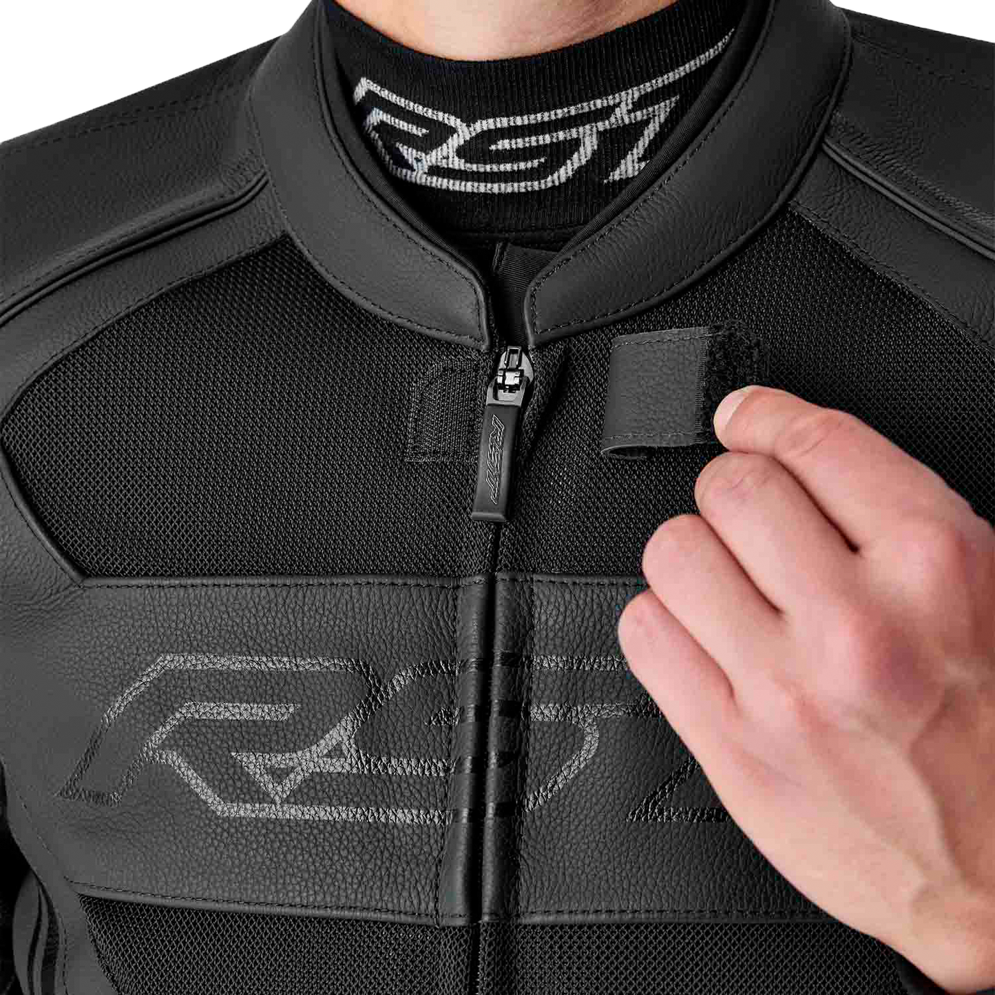 RST S1 D3o Mesh Leather Jacket Black XL – Premium Motorcycle Gear