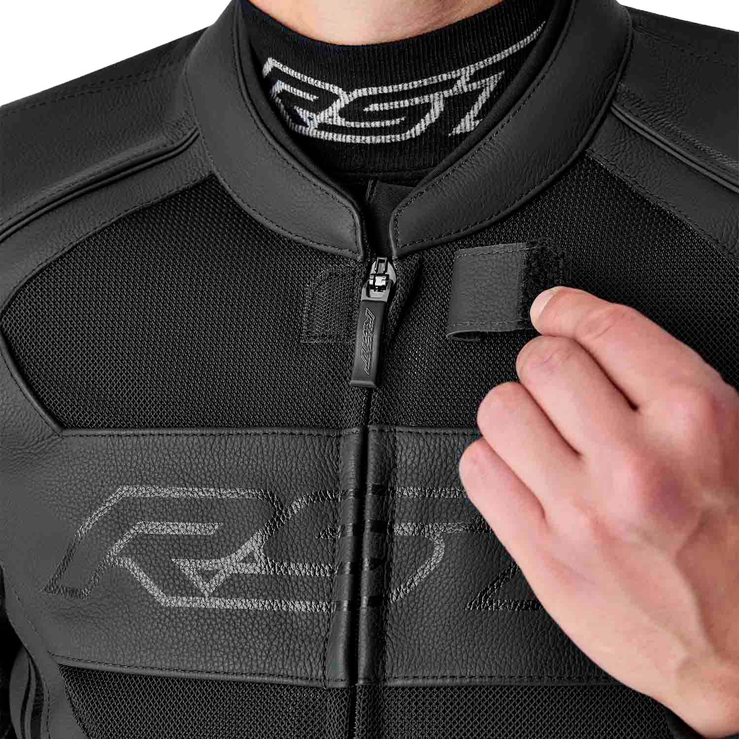 RST S1 D3o Mesh Leather Jacket Black XL – Premium Motorcycle Gear