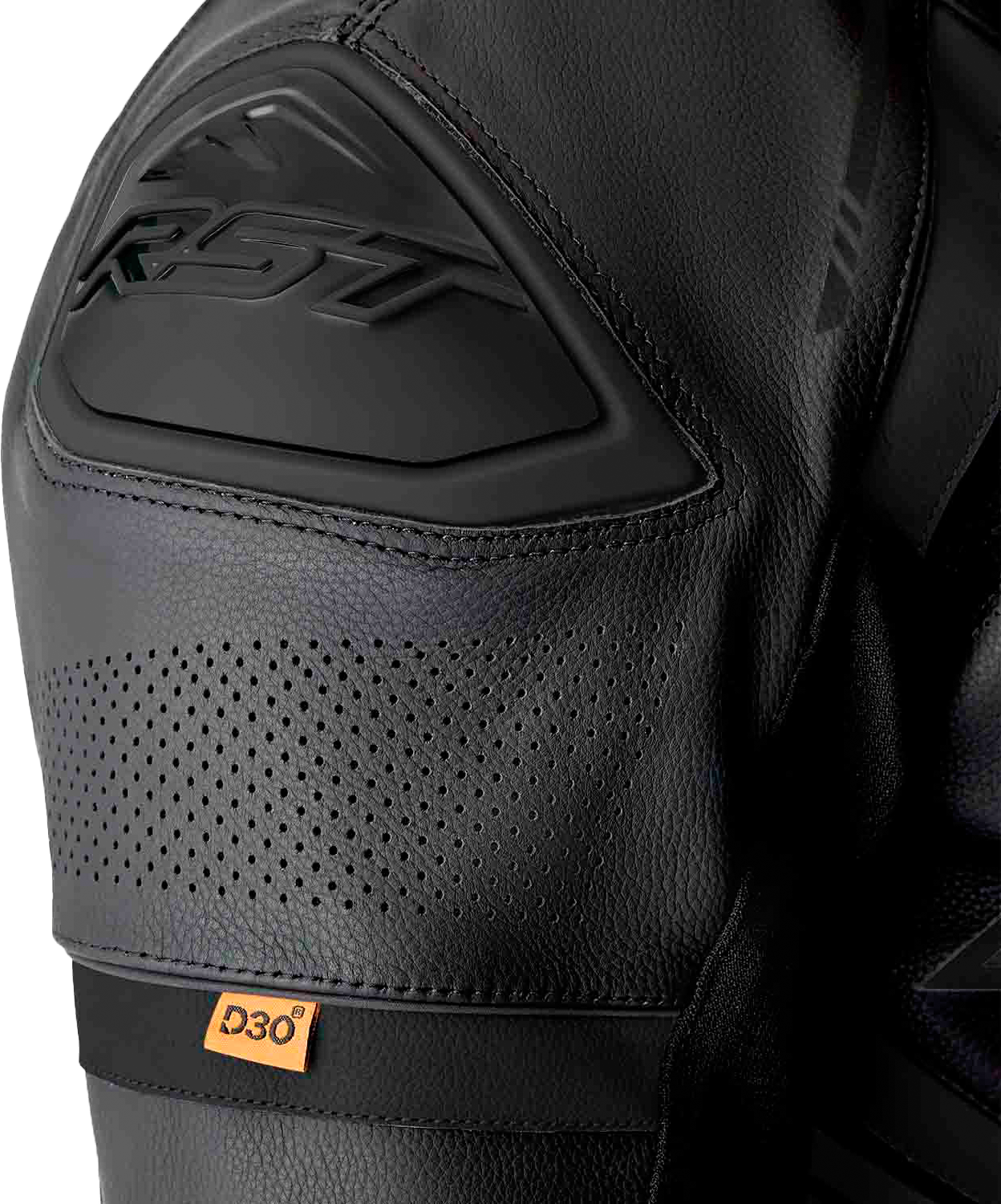 RST S1 D3o Suit Black Leather XS - Advanced Motorcycle Protective Gear