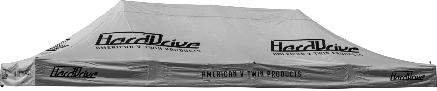 CANOPY GREY WITH LOGO 10' X 20' REPLACMENT TOP