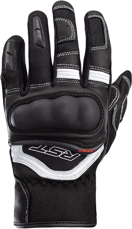 RST Women's Urban Air 3 Mesh Gloves Black/White Large - Breathable and Comfortable Motorcycle Gloves