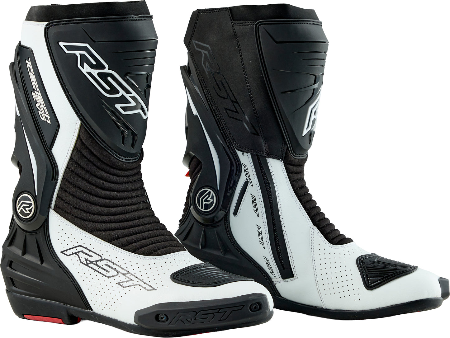 RST Tractech Evo D3o Motorcycle Boot – Black and White, Size 10