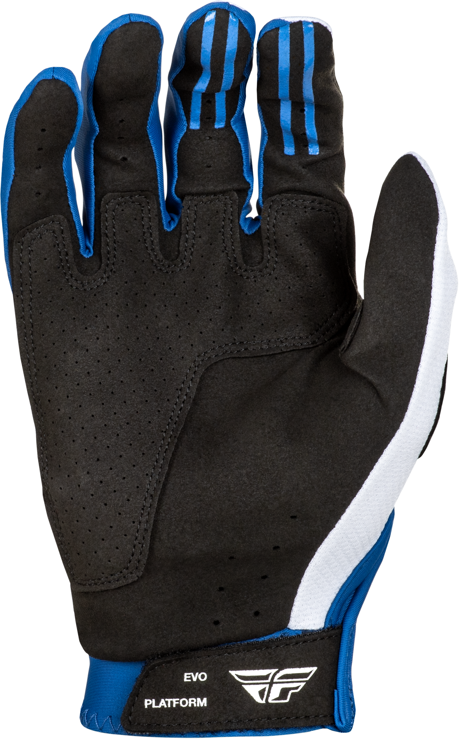 Fly Racing Evolution DST Gloves Red/White/Blue Small - Premium Racing Gloves with Touch Screen Compatibility
