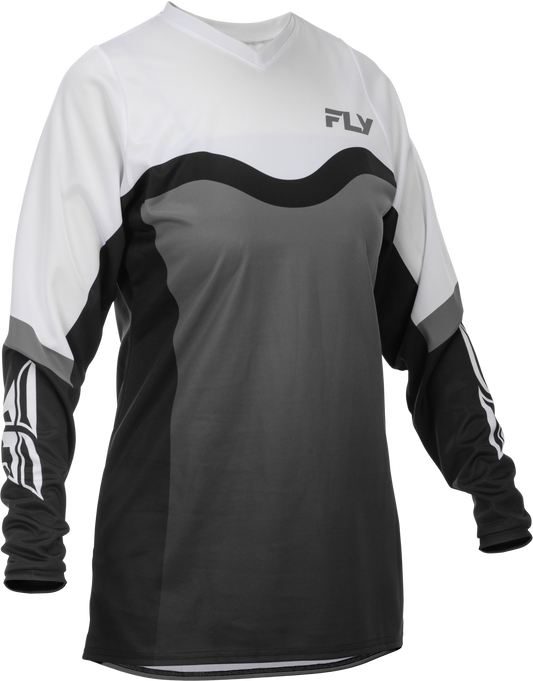 FLY RACING WOMEN'S F-16 JERSEY GREY/BLACK/WHITE LG'LG